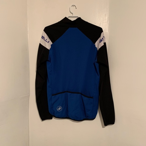 🚴 CASTELLI SMALL LOGO BLUE CYCLING LONG SLEEVE SWEATER JERSEY 🚴 - Picture 2 of 7